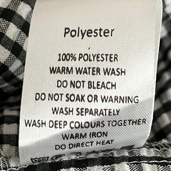 MLM Label Porte Off Shoulder Ruffle Dress in Black Utopia Check - NEW - Small - Picture 10 of 10